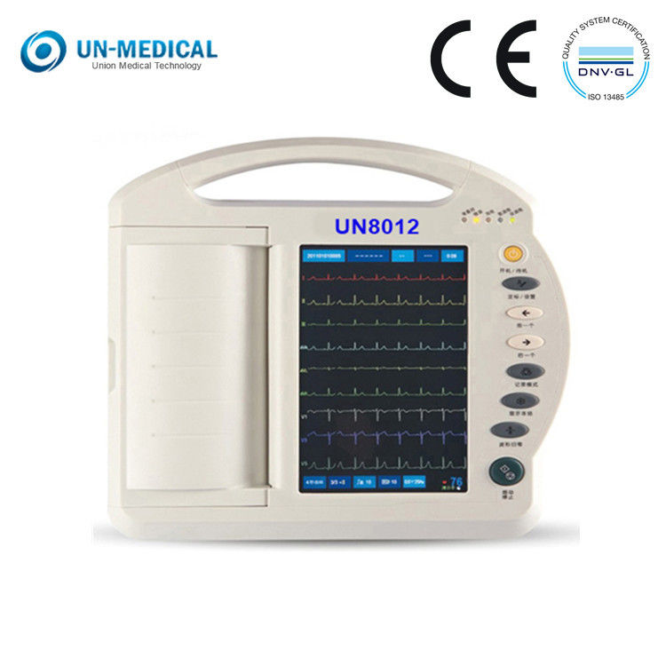 A melhor máquina da ligação ECG da polegada 12 da Hospital-categoria 10 custou um mais baixo UN8012 com registrador térmico