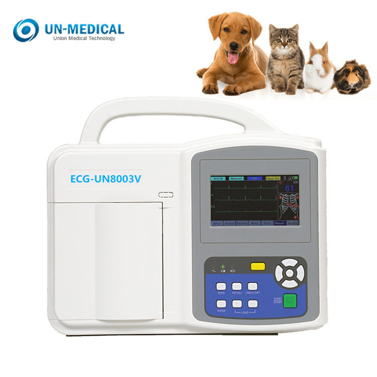 O melhor 12 do Multi-canal conduz o monitor veterinário de ECG com interpretação UN8003V