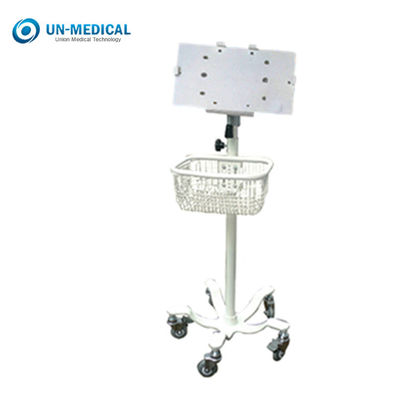 A emergência 5 roda o carro móvel médico do monitor paciente da altura de 105cm com cesta