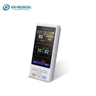 Monitores de paciente portáteis Handheld de TFT ECG de 4 polegadas 3/5 de ligação PC200